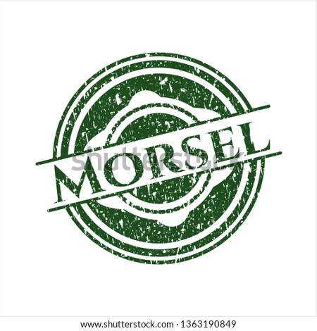 Green Morsel distress with rubber seal texture