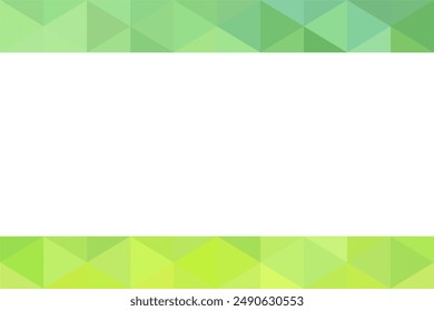 Green mosaic pixel background with copy space. Gradient abstract tile background design for flyer, banner, cover, leaflet, and more