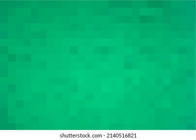 Green mosaic pixel background  Vector geometric texture from green squares  A backing mosaic squares  Light green background for post  screensaver  wallpaper  postcard  poster  banner  cover