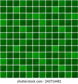  green mosaic tiles texture with white filling