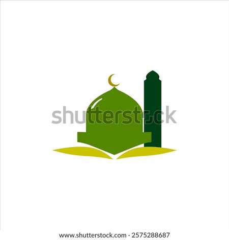 one minaret of traditional Islamic mosque in Grozny Chechnya