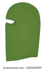 Green motorcycle cap. vector illustration