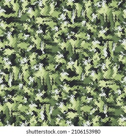 Green Mottled Textured Camouflage Pattern