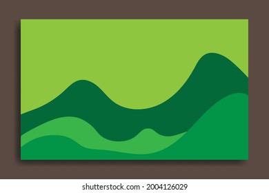 Green mountain abstract background. Great background for laptop, computer, web, banner, flyer, social media, sales template etc