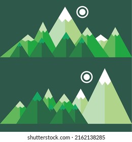 Green Mountain illustration vector ffor background