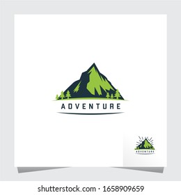 Green Mountain Logo Inspirations Template