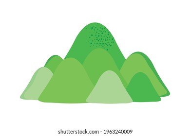 green Mountain range on background