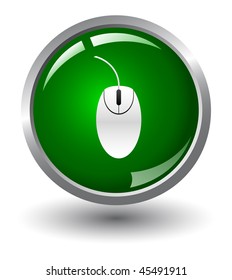 Green-Maus-Symbol, Web-Schaltfläche