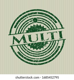 Sello de goma de grúa verde múltiple