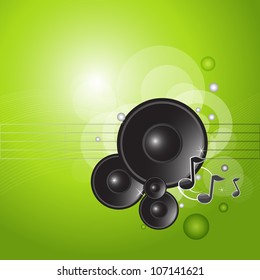 Green Music Background