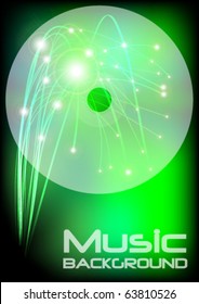 Green Music Background