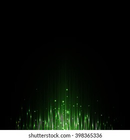 Green musical equalizer