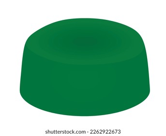 Green muslim hat. vector illustration