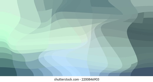 The green mysterious mysterious gradient is dark with blue light. Colorful abstract gradient consisting of rectangles. Spectral dynamic background of square shape. Geometric collection. Vector.