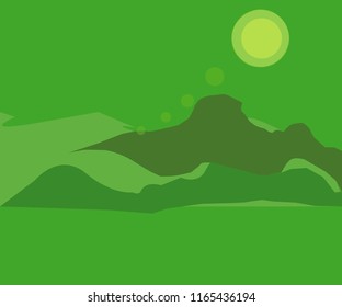 Green natural background.