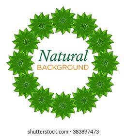 Green and Natural Background. Fresh concept, Go Green campaign poster