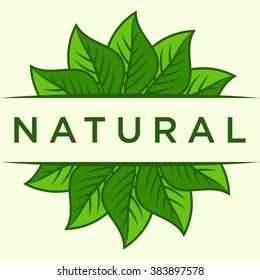 Green and Natural Background. Fresh concept, Go Green campaign poster