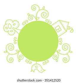 Green natural banner