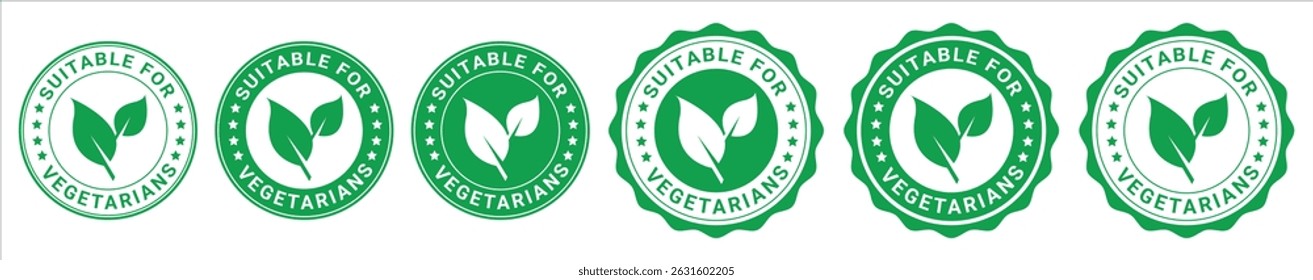green natural food label badges with leaf icon used for organic, healthy, eco-friendly product packaging	