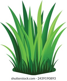 Diseño de arte vectorial de césped natural verde