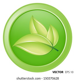 Green natural icon