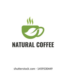 green natural leaf logo design vector concept with flat style. suitable for your business
