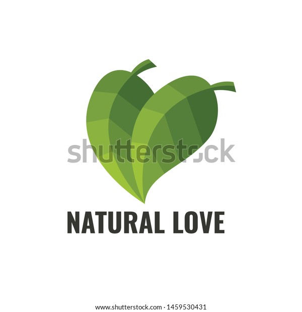 green natural leaf logo design vector\
concept with flat style. suitable for your\
business