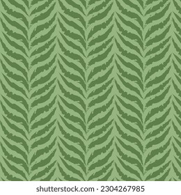 green natural leaves pattern summer fabriс