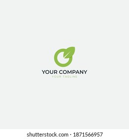 green natural plant and leaf logo design leaves logo