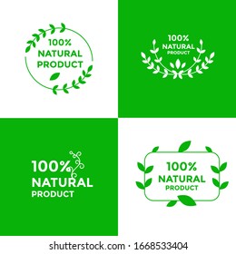 Green natural product with leaf