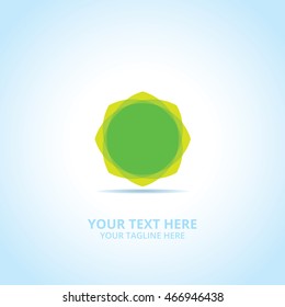Green Nature abstract emblem, design concept, logo, logotype element for template.