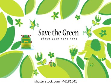 Fondo de naturaleza verde