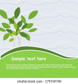 Green Nature Background - Illustration