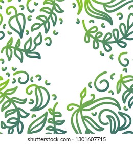 Green nature background. Vector illustration