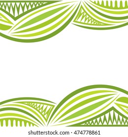 Green nature background. Vector illustration.