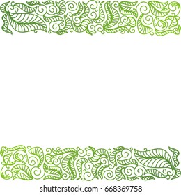 Green nature background. Vector illustration.