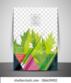 Green Nature Concept Print Template - Corporate Flyer