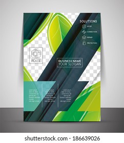 Green Nature Concept Print Template - Corporate Flyer