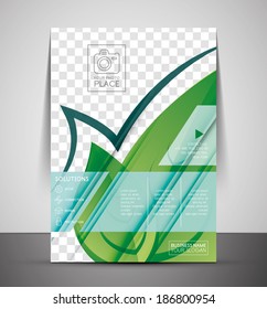 Green Nature Concept Print Template - Corporate Flyer