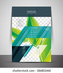 Plantilla de impresión de concepto de naturaleza verde - Volante corporativo