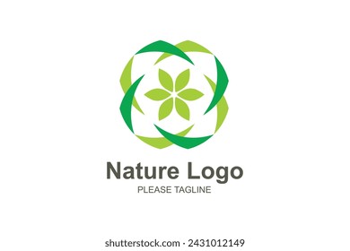 Grüne Natur Öko Logo Vektor