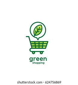 Green Nature Eco Shopping Logo Design