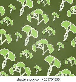 Green nature eco vector modern background with leaf