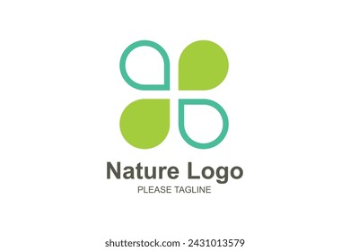 Vector de logotipo de ecología verde