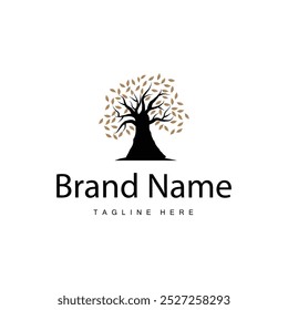 green nature education kids playground tree logo illustration and play tree design