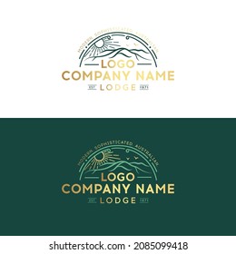 Green Nature Farm Logo Design Template.Farm House concept logo. Label for natural farm products. Natural food logo background for healthy fresh eco products, farmers market in circle form