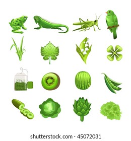 green nature icons