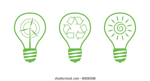 Green Nature Icons. Part 10 - Environment