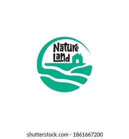 vector del logotipo de la tierra verde