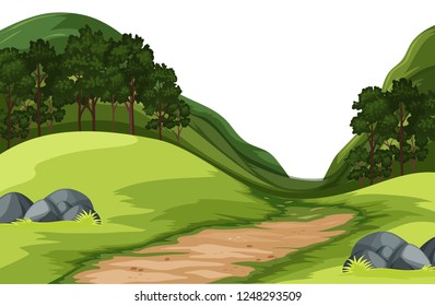 Un paisaje natural verde